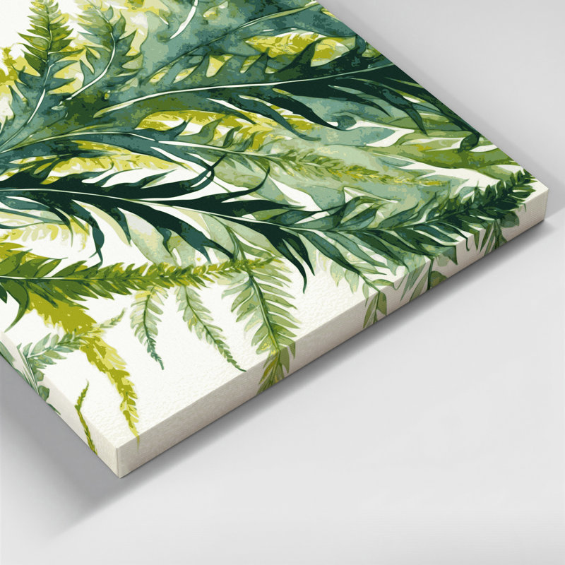 Art mural sur toile Botanical Pteris, H 12 po x l 18 po