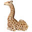 Zari the Resting Giraffe Garden Statue