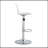 Modern Minimalist Bar Chairs And Bar Stools. Can Rotate 360 ° And Adjust Lifting. PET Backrest And PU Seats. Set Of 2. Suitable For Bars, Restaurants