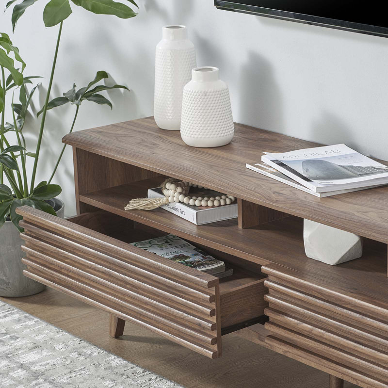 Modway Render 60" TV Stand, Walnut
