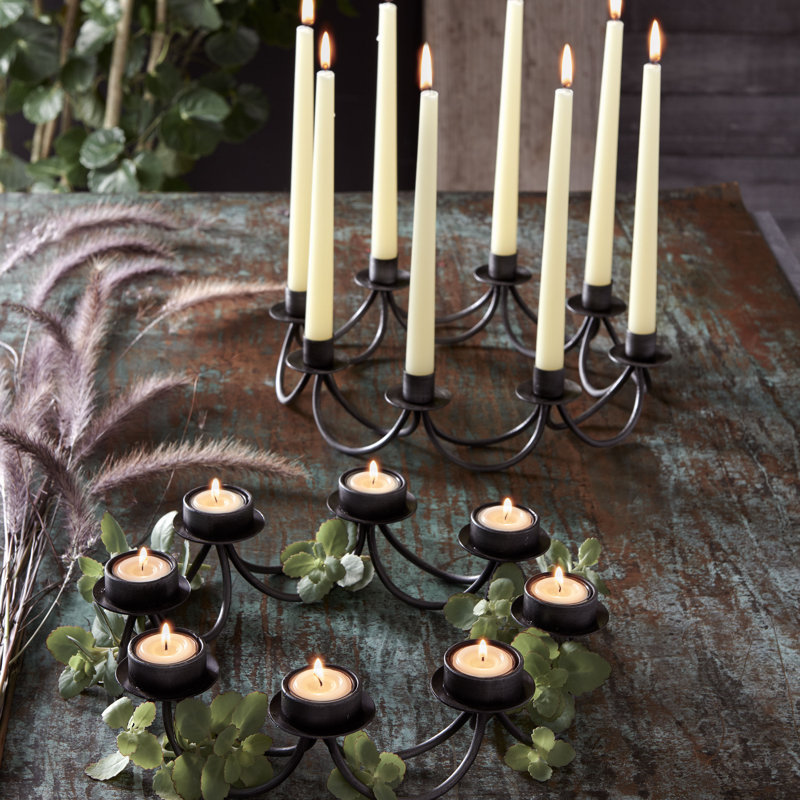 Jasper 2.8'' H Metal Tabletop Tealight Holder