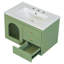 Élégant meuble-lavabo flottant avec lavabo, 1 porte et 2 tiroirs