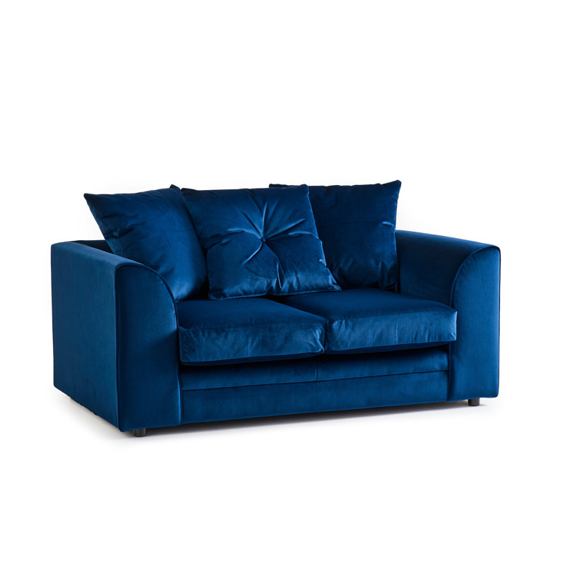 Devonte 2 Seater Velvet Sofa, Royal Blue