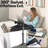 Sidekiix 30" x 15" Overbed Table with Under Mattress Support, Adjustable Tray