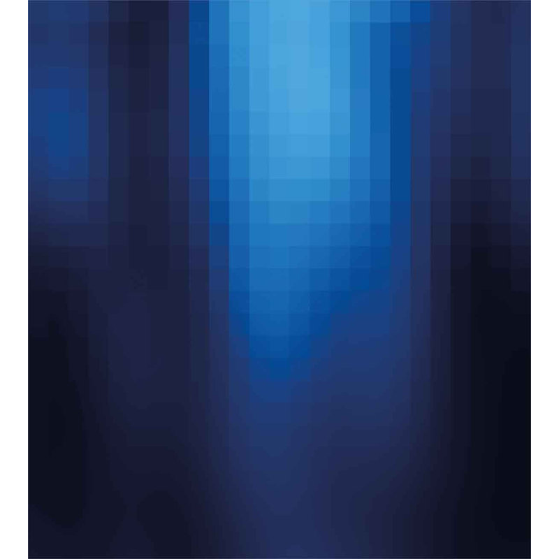 Ensemble de housse de couette mosaïque floue ressemblant à des carrés de pixels, Grand