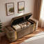 Velvet Upholstered Bench with Flip Top-127669006-127669045