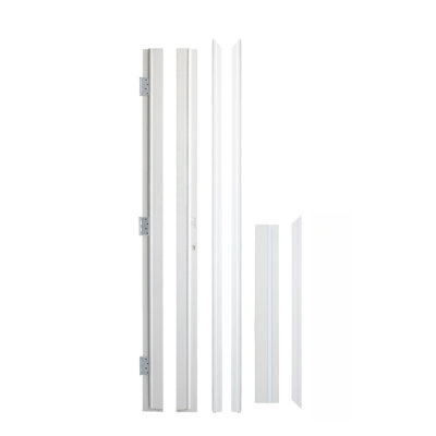 White Vinyl Entry Door Frame– Left Hand Inswing，4-9/16" Door Jamb