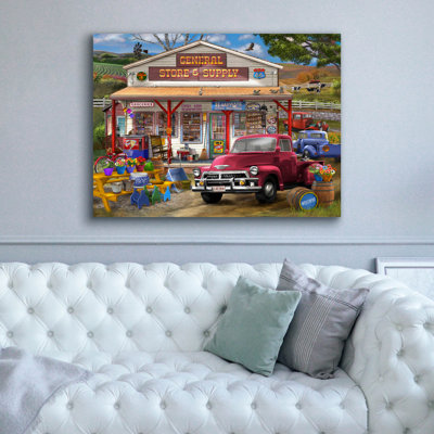 General Store And Supply' by Bigelow Illustrations Canvas Wall Art