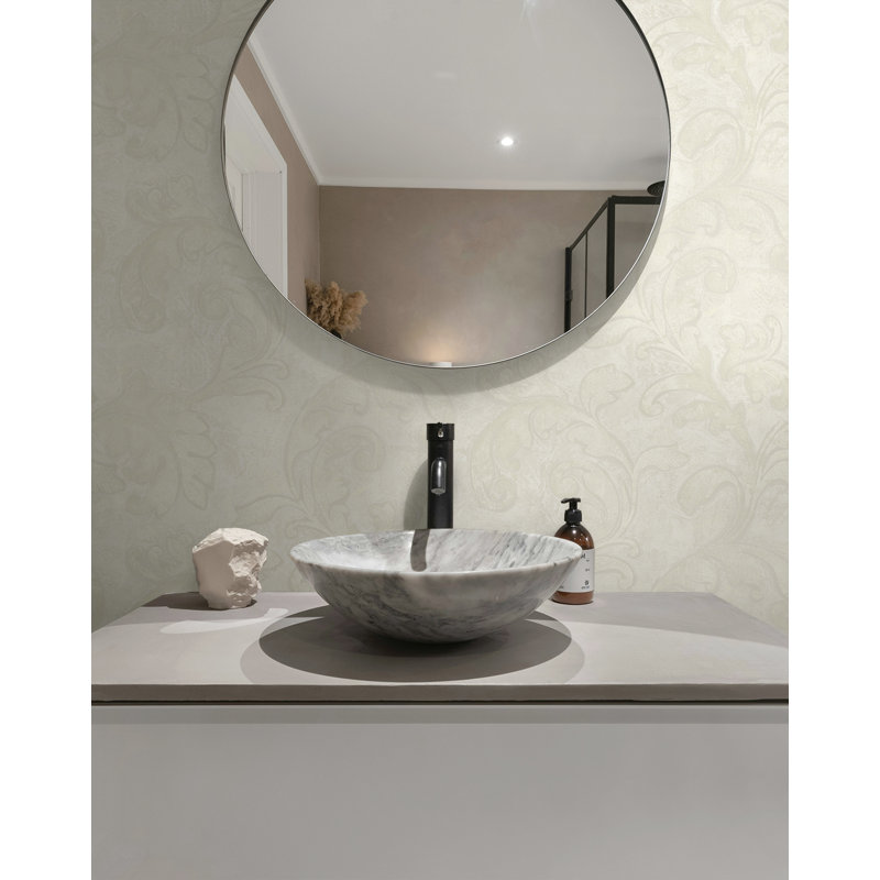 Papier peint non collé Seabrook Designs, Crème, crème