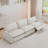 3-Piece Modular Linen Power Reclining Sectional Sofa With Zero-Gravity-1417677878