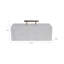 Boîte décorative rectangulaire en marbre avec poignée en métal pour la décoration intérieure - Organisateur de rangement en marbre avec couvercle pour décor de bijoux et de souvenirs - 16 po, blanc-407284728