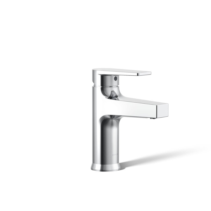 Kohler Taut Single-Handle Bathroom Faucet with Pop-Up Drain Assembly, One Hole Bathroom Sink Faucet, 1.2 gpm, Polished Chrome