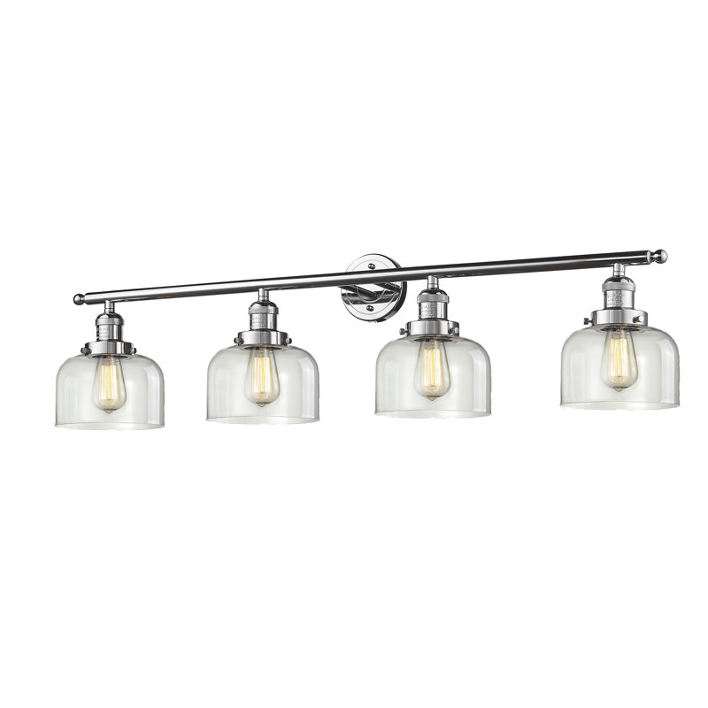 Reyhani 4 - Light Dimmable Vanity Light, Polished Chrome, Clear
