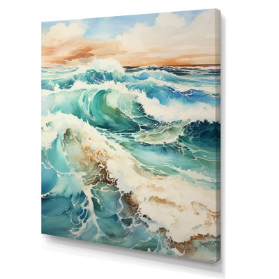 «Valdis Beach Photo Oceanic Rhythms X III», reproduction sur toile