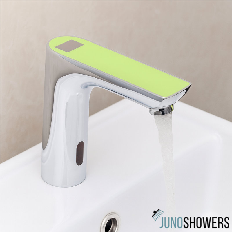 Juno Touchless Motion Sensor Bathroom Faucet – Chrome Finish, Deck Mounted