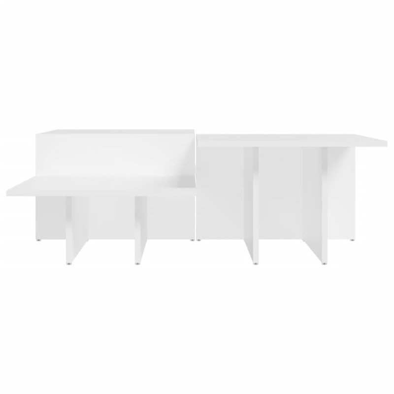 Cunegunda Abstract Coffee Table, White