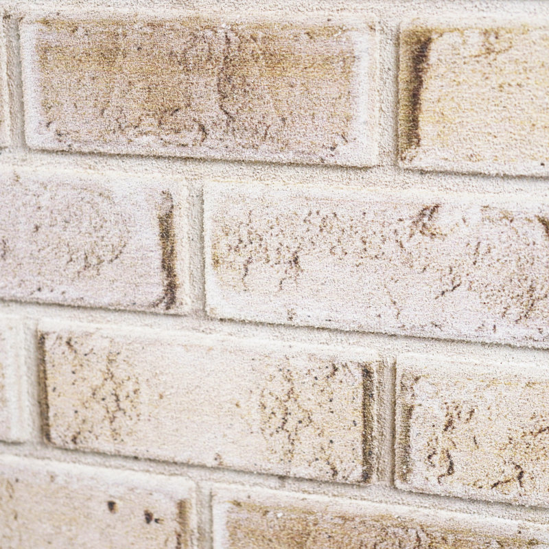 3D Faux Brick Wall Panels, Lightweight Foam Decorative Wall Paneling for Interior & Exterior Use, Water-Resistant, 20" x 40" (Set of 9), Covers 48 Sq Ft