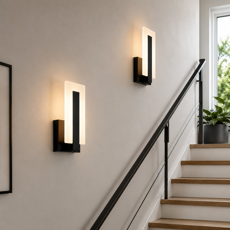 Applique murale carrée à DEL avec télécommande, 10,9 po (H), lampe de chevet, 3000K-6000K avec télécommande