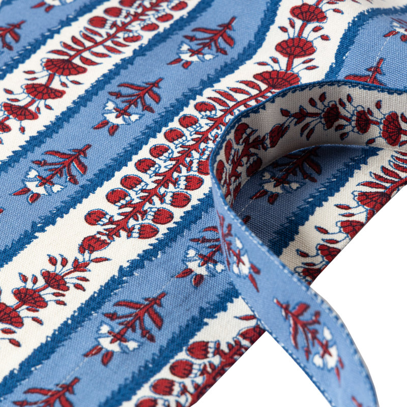 Charlemont Floral Cotton Bib Apron, Red/Blue