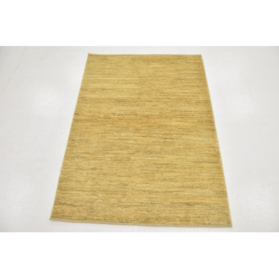 Tapis de zone en laine noué la 3 pi 4 po x 4 pi 8 po one-of-kind Didcot