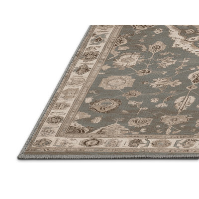 Machine Washable Afyon Gray Area Rug