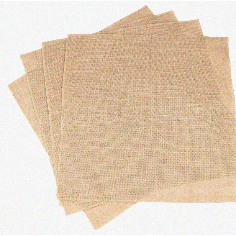 Burlap Square Set - 4 Pack