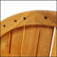 Table d'appoint ronde en acacia avec design résistant aux intempéries et lambris classique, parfaite pour le patio et le jardin.