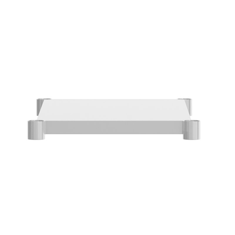 Galvanized Steel Adjustable Add-On Work Table Restaurant Shelf for Work Tables, 18" x 24"