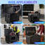 Valise utilitaire 35 po, coffre à câbles empilable, valise ATA imperméable et professionnelle, coffre de rangement roulant robuste avec roues pour équipement audio et dj professionnel, transport de matériel de tournée