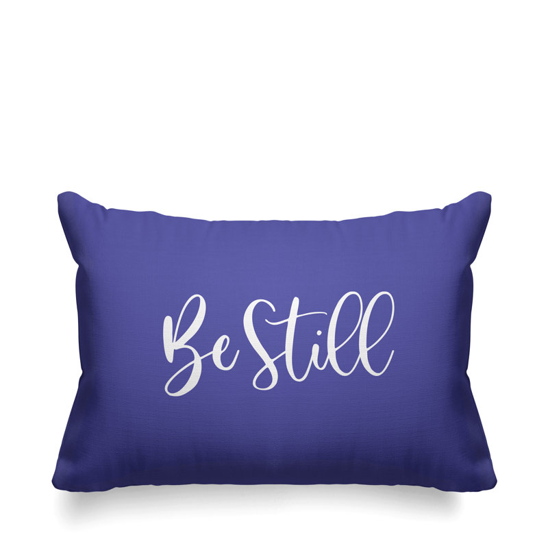 Aspire Be Still Outdoor Rectangular Pillow Cover & Insert, Iris