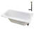 66'' x 34'' Acrylic Soaking Drop-In Bathtub, Drain Included-97544681