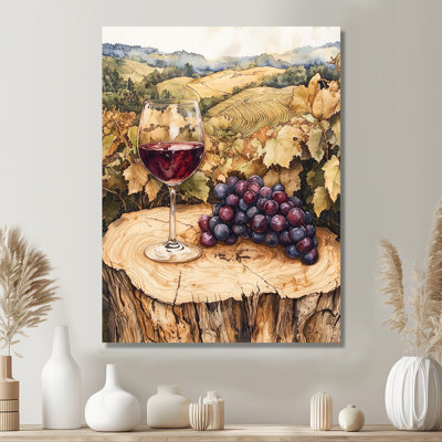 Petrick I - Vineyard Print On Metal
