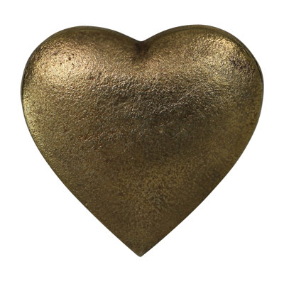 Heart Box, Antique Gold
