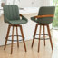 Ensemble de 4 tabourets de bar et de comptoir pivotants en cuir Modern-990115199-990115137-990115139