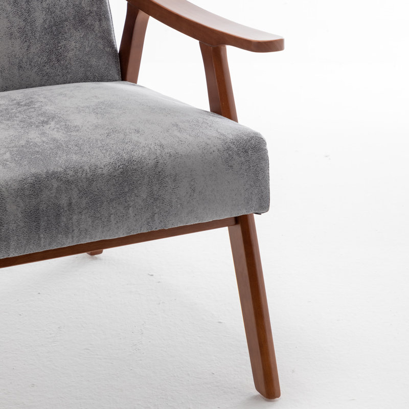 Chaise d'appoint Mid-Century, Dark Gray