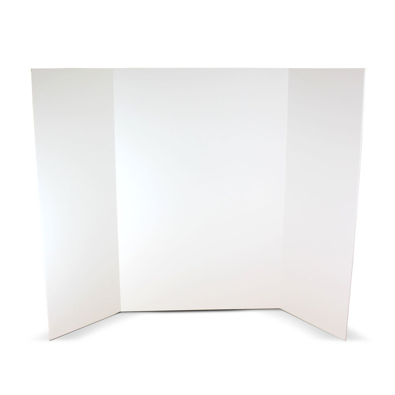 Panneau de projet en mousse noire 36 x 48, H 36 po x l 48 po x P 0,19 po, Blanc