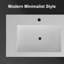 FRALIMK 18.9'' Solid Surface Rectangular Bathroom Sink