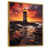 Toile avec cadre flottant or