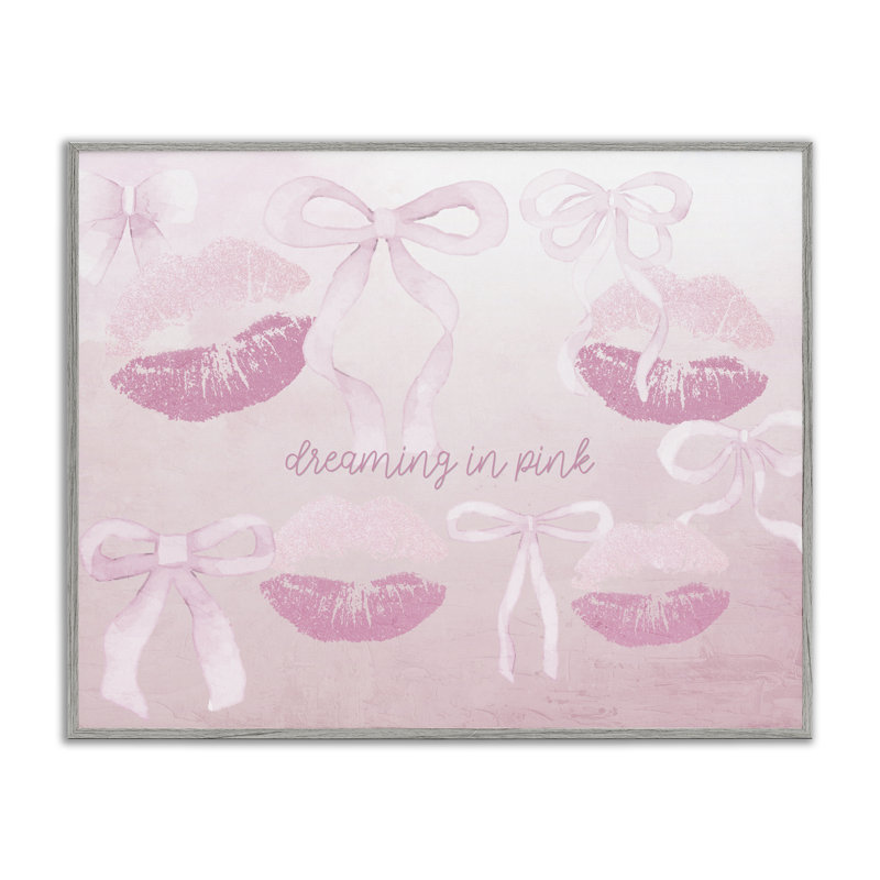 Rêvant en rose, estampe numérique, design par Kim Allen, H 16 po x l 20 po, Estampe numérique Farmhouse