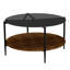 Table basse Mid-Century moderne avec plateau en verre-518309597