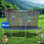 Tranpoline 14FT pour enfants avec filet de sécurité Tranpoline récréative pour adultes Approuvé par l'ASTM Tranpoline extérieure pour la cour arrière avec panier de basketball