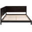Lit de jour en bois, lit double, lit Mid-Century moderne classique, accoudoirs et pour n'importe quelle pièce, conception classique, cadre avec-2022754933-2022754930