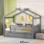 Lit en bois avec couchette-401999103