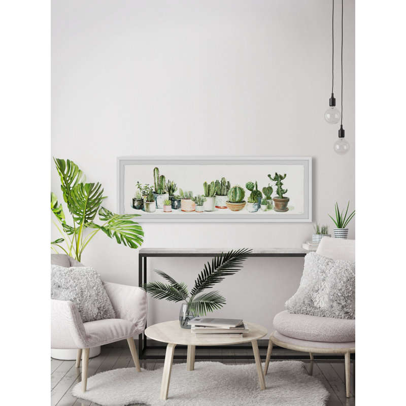 Cactus Club II by Parvez Taj - Single Picture Frame Painting, 38cm H x 114cm W x 3.81cm D