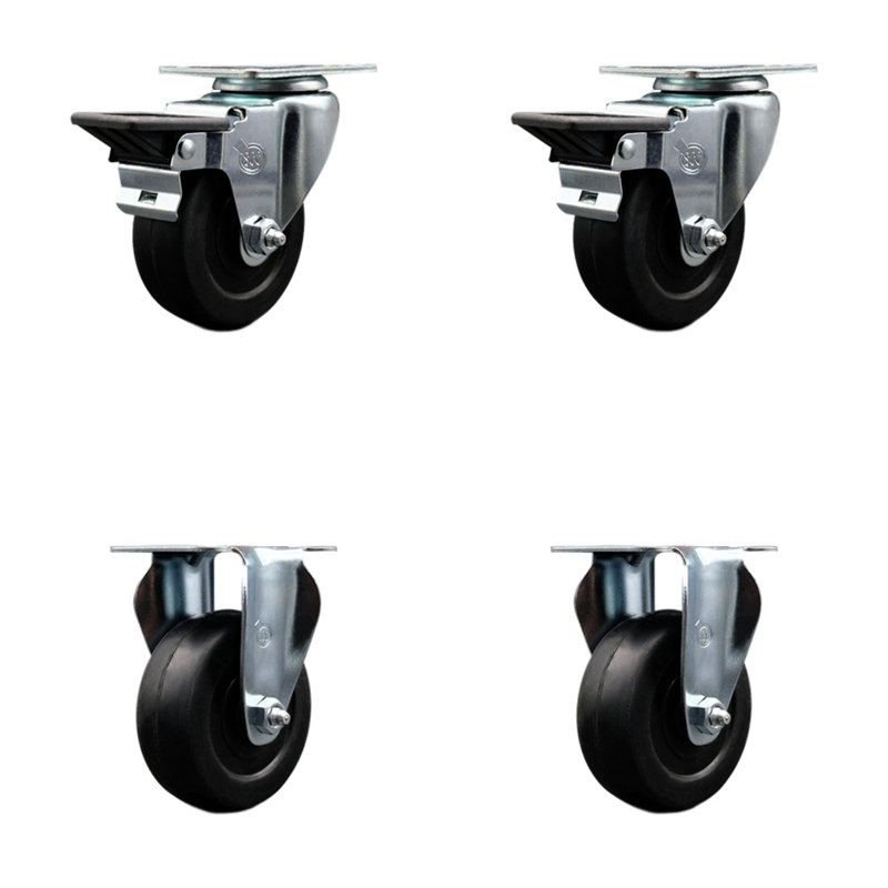 Soft Rubber Swivel Caster