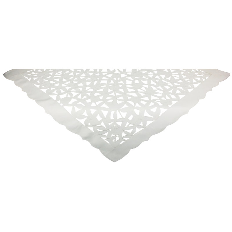 Surmatelas de table pour bouquet de tulipes, l 34 po x L 34 po, vert