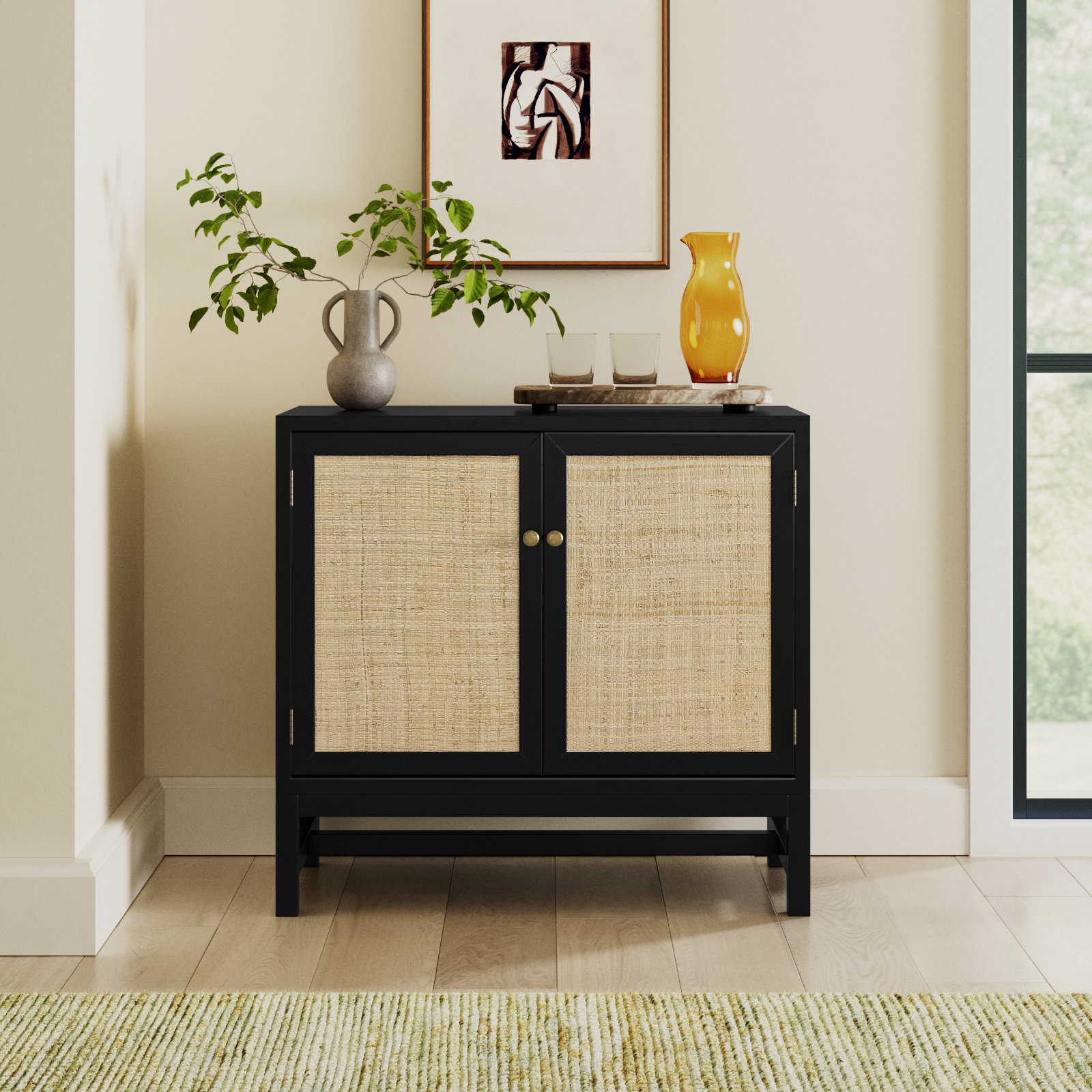 Pepperdine Accent Cabinet, Black