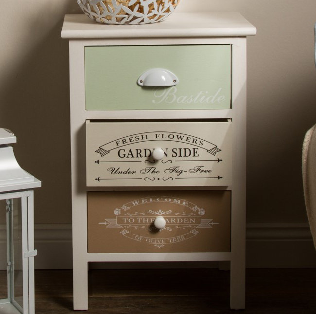 Milian 38cm W Solid Wood Bedside Table