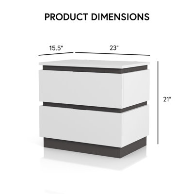 Carilla 23'' W Solid Wood Nightstand