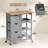Nashley Rolling Kitchen Cart, Bar Serving Cart, Compact Trolley On Wheels With Wood Top, Shelves & Drawers For Home Dining Area-2051010918